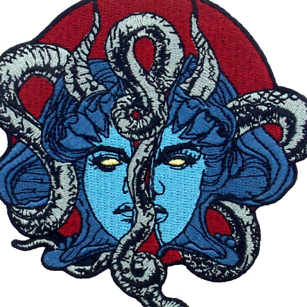 ZEGINs Mysterious Mask and Snake Patch Embroidered Appl