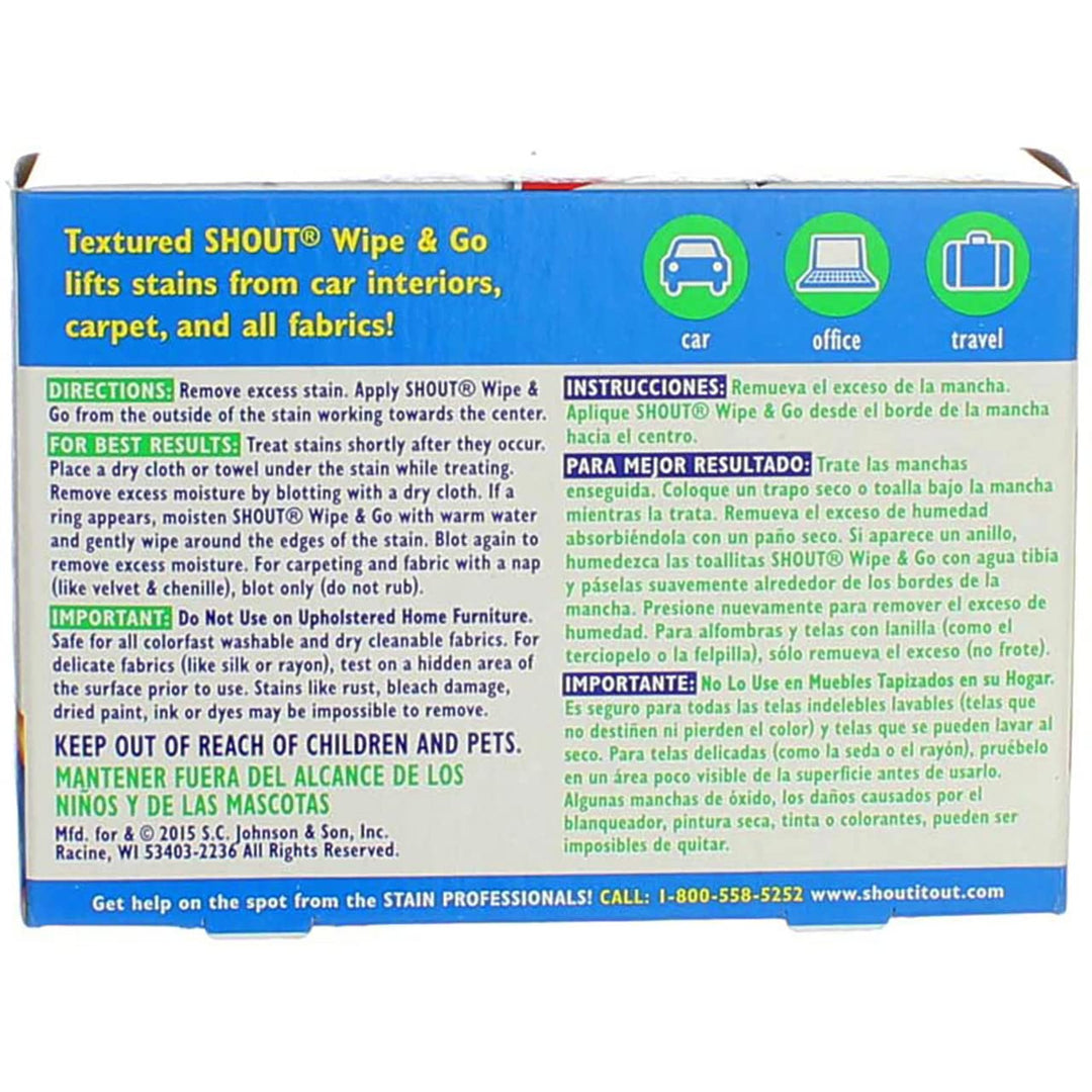 Shout Wipe &amp; Go Instant Stain Remover - 12 CT