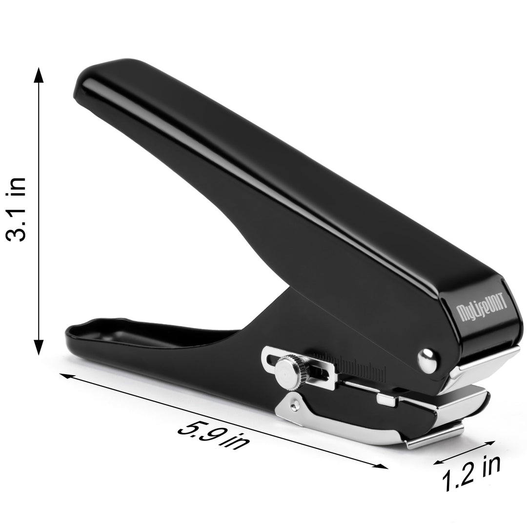 Badge Hole Punch, Slot Puncher for Id Card, PVC Slot and Paper, Heavy-Duty Hole Punch for Pro Use