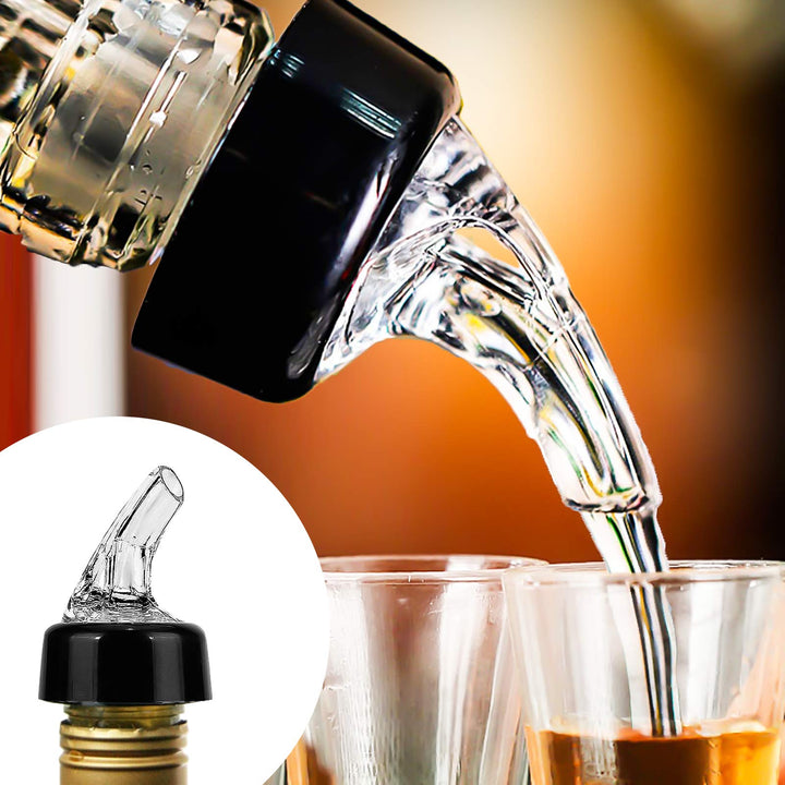Automatic Measured Bottle Pourer - Quick Shot Spirit Measure Pourer Drinks Wine Cocktail Dispenser Home Bar Tools - 1oz/30ml (4 pack)