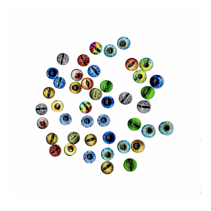 6MM 100PCS Dragon Eyes Glass Cabochon Eyes for Clay Dol