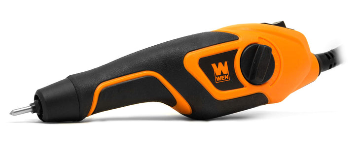 21D Variable-Depth Carbide-Tipped Engraver for Wood and Metal , Lightweight, Variable Speed, Compact, Orange