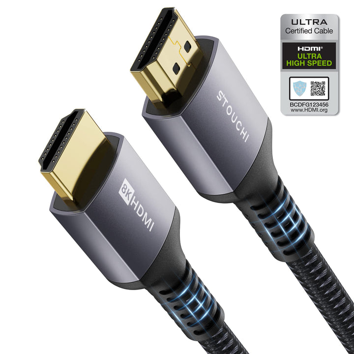 10K 8K HDMI 2.1 Cable 6ft 48Gbps (Certified) Ultra High Speed HDMI Cables, 8K60Hz 4K120Hz 144Hz eARC HDCP 2.2&amp;2.3 SBTM HDR10+ Dolby Compatible with PS5 PlayStation 5 Xbox Series X Apple TV 4K