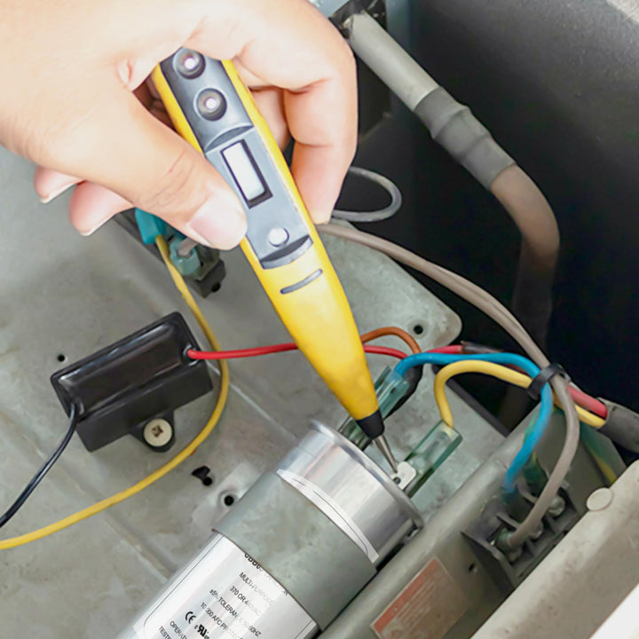 35 uF/MFD Capacitor for AC, 370 or 440 VAC CBB65 Dual Run Round Capacitors for AC Motor Run, Fan Start, Condenser Straight Cool, Heat Pump, Air Conditioner, and Pool Pump