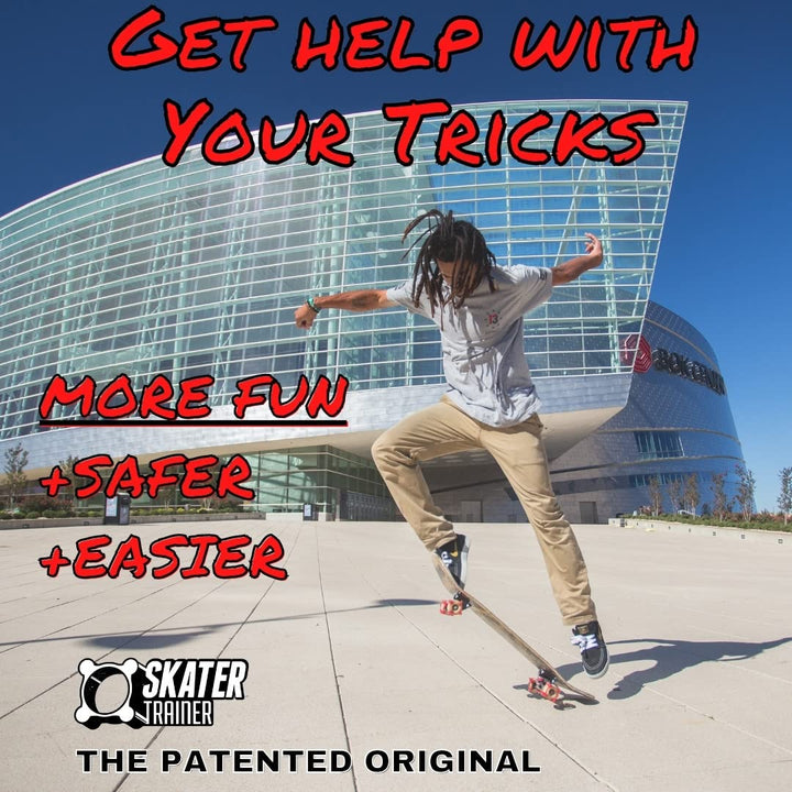Skater Trainers get Skateboard Tricks - Cool Stocking Stuffers for Boys Ages 8-12 10 14 15 Teens 2024 Gamer Cool Wheels Tech Deck Tool Ramp Teen Boy Trucks Hawk Skateboarding (4 Blk)