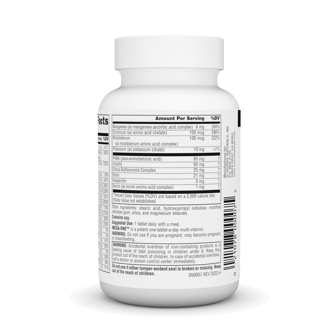 Source Naturals Mega-One Multi-Vitamin with Minerals* -