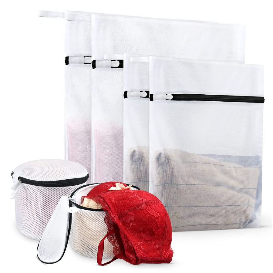 Durable Mesh Laundry Bags for Delicates,Have Hanger Loops (2XX-Large 24 x 24 inches, 2Large 16 x 20 inches)