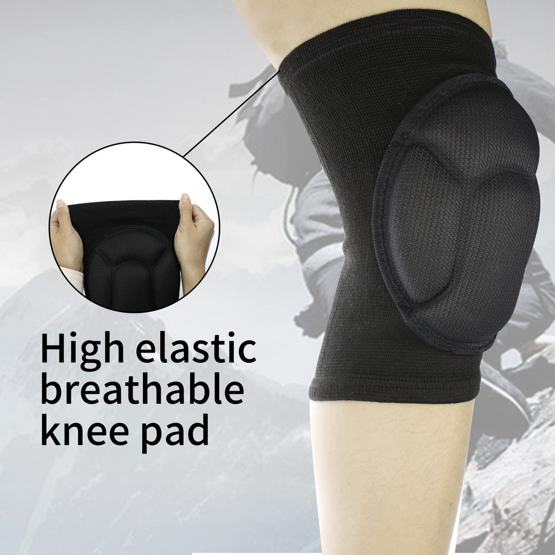 Sponge Wrestling Knee Pads, Thickened Soft Protective Knee Sleeves for Men Women, Flexible Anti-Collision Knee Support Brace for Wrestling Basketball Volleyball Football Dance Knee Protector