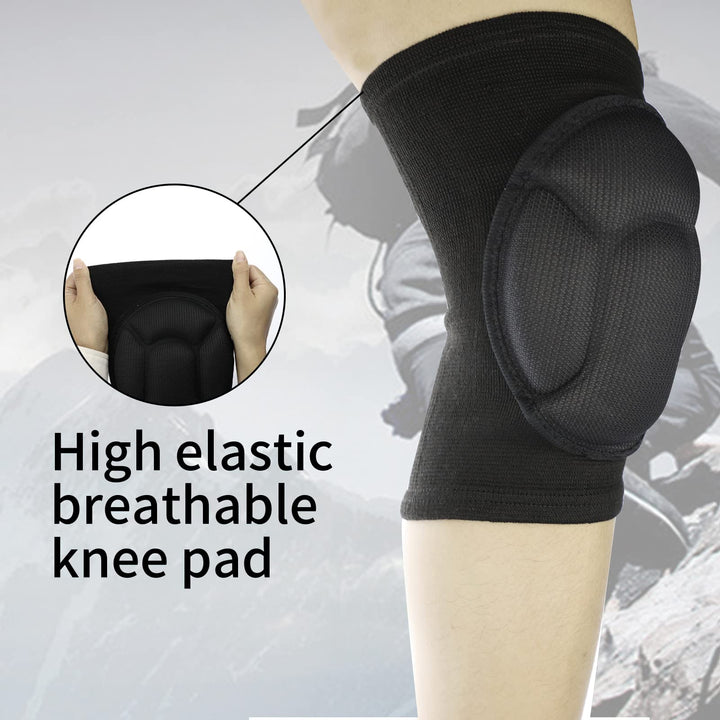 Sponge Wrestling Knee Pads, Thickened Soft Protective Knee Sleeves for Men Women, Flexible Anti-Collision Knee Support Brace for Wrestling Basketball Volleyball Football Dance Knee Protector