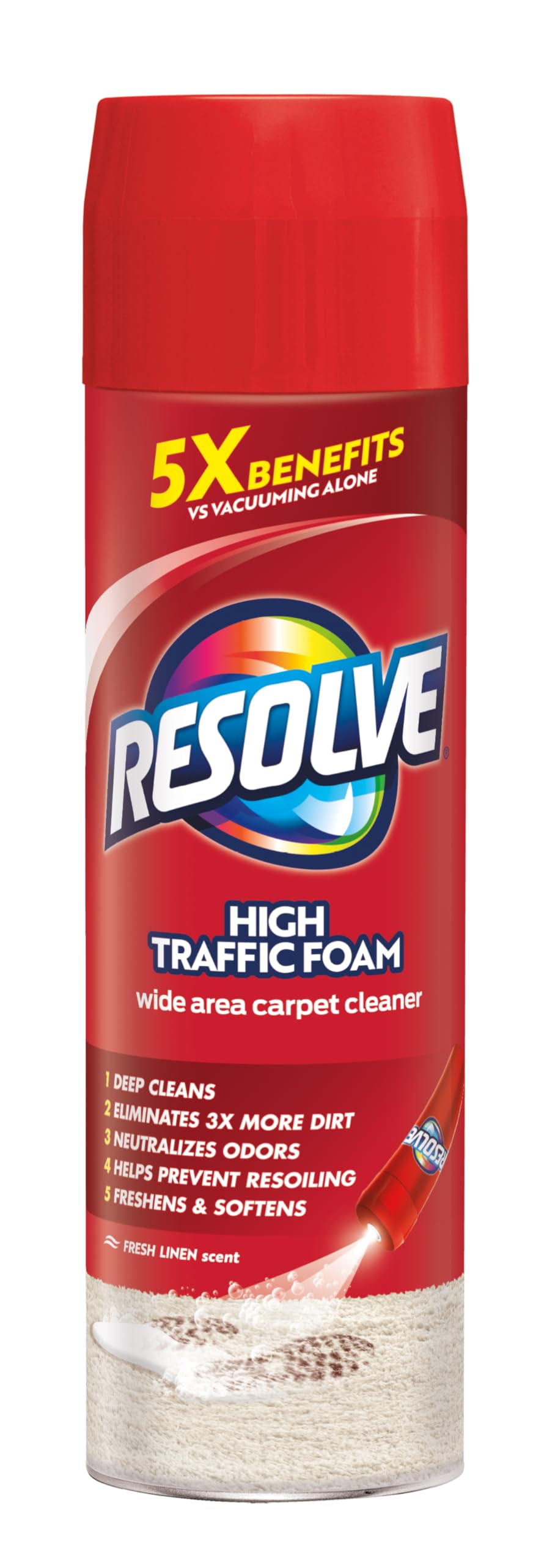 Resolve High Traffic Carpet Foam Cleaner, Carpet Cleane