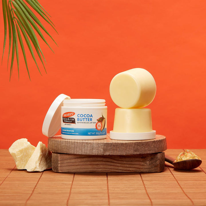 Palmer&#39;s Cocoa Butter Daily Skin Cream For Deep Hydration, Removes Makeup, Soothes Cracked Lips, Heels &amp; Reduction of Scars - 100gm