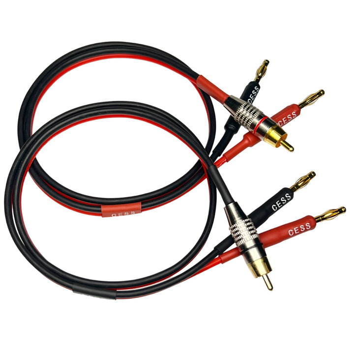 CESS-024-2f Speaker Cable with RCA Plug to 4mm Banana P