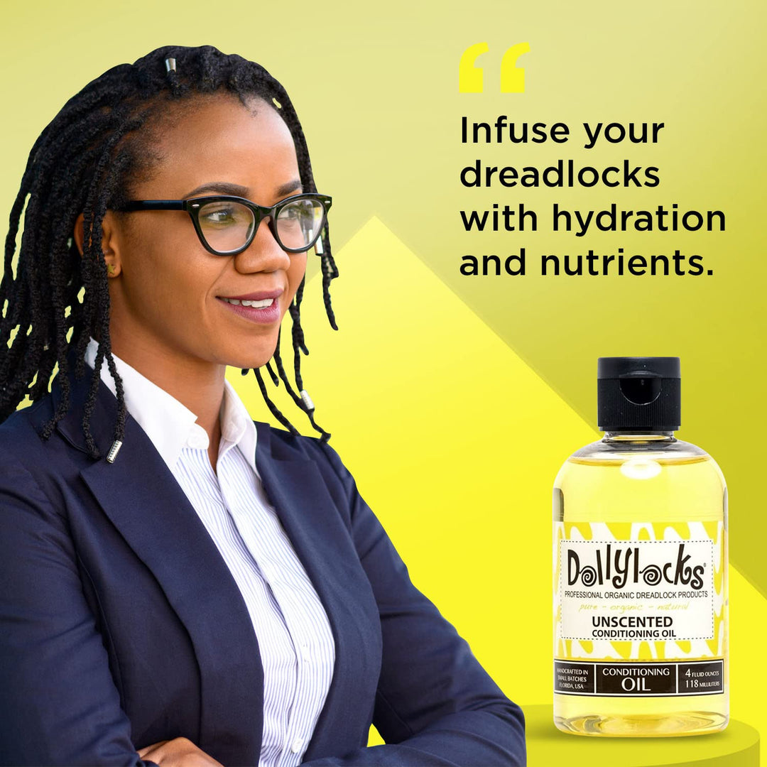 4oz Unscented Dreadlock Conditioning Oil Professional Organic Dreadlock Products