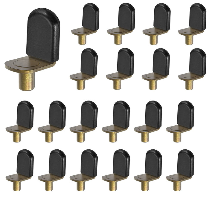 Bronze Shelf pins, Glass Supports Furniture Cabinet Closet Bookcase Shelf Bracket-Style Pegs 30 Pack.