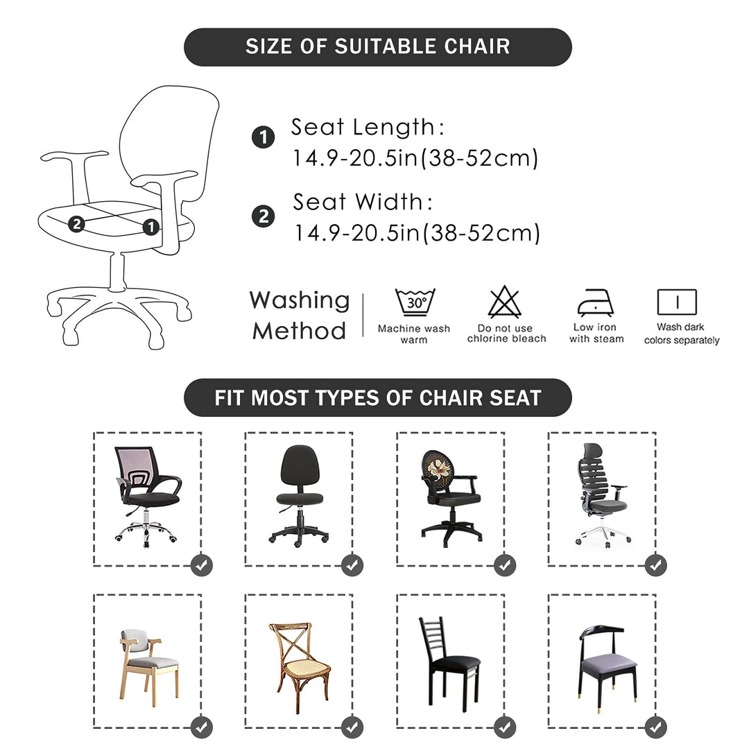 FORCHEER Office Desk Chair Seat Covers Water Resistant 