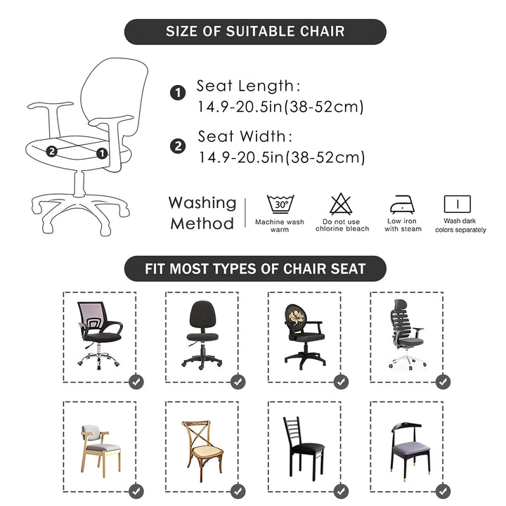FORCHEER Office Desk Chair Seat Covers Water Resistant 