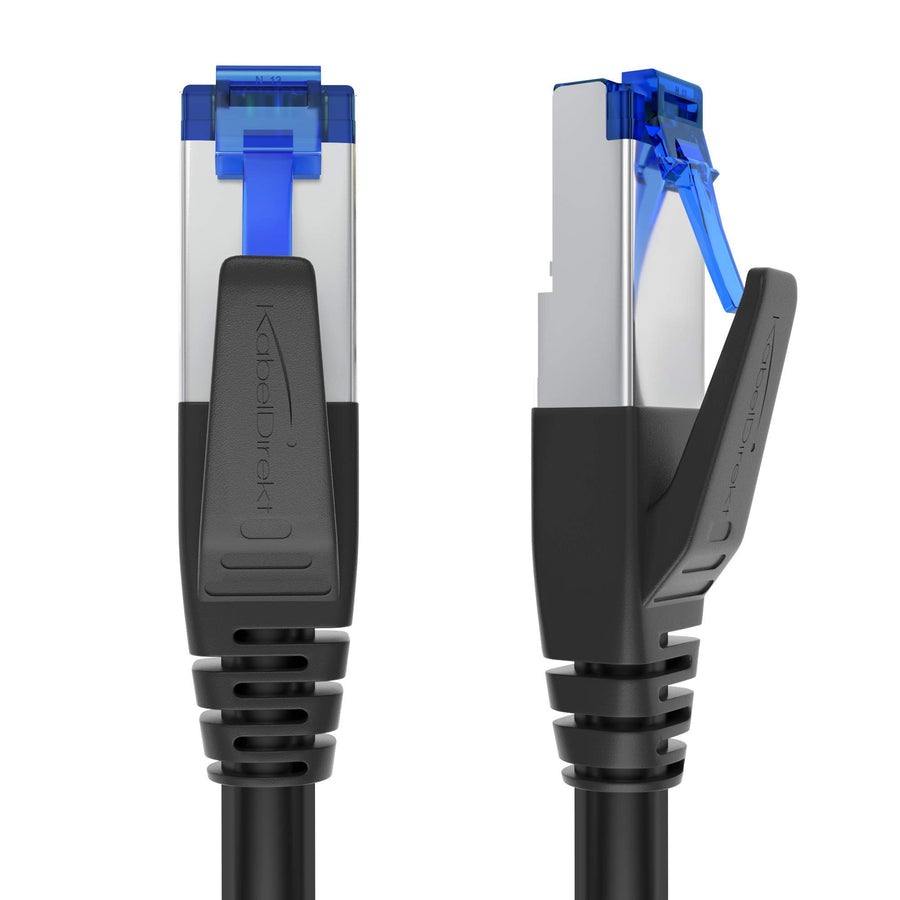 CableDirect – Cat 7 Ethernet Cable – 6ft – 10 Gigabit LAN Cable & Network Cable – Available in 1-100ft (Suitable for high-Speed Networks, PC, Gaming, Switch, Router and Modem, RJ45 – Black)