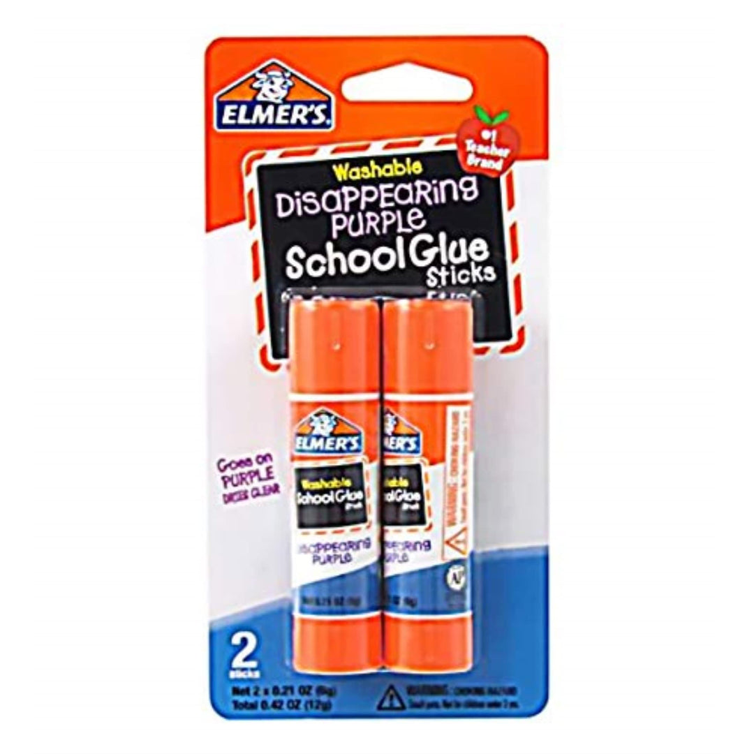 Bulk Buy: Elmers Washable School Glue Stick Purple .22 Ounce (2-Pack)