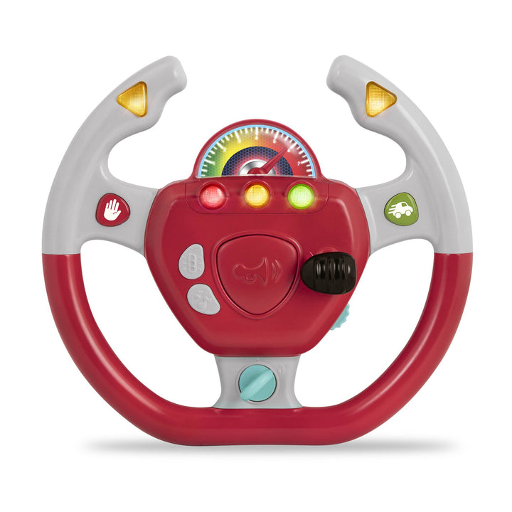 – Interactive Steering Wheel – Portable Car Toy – Kids Games &amp; Songs – Toddler Road Trip – 2 Years + – Geared To Steer