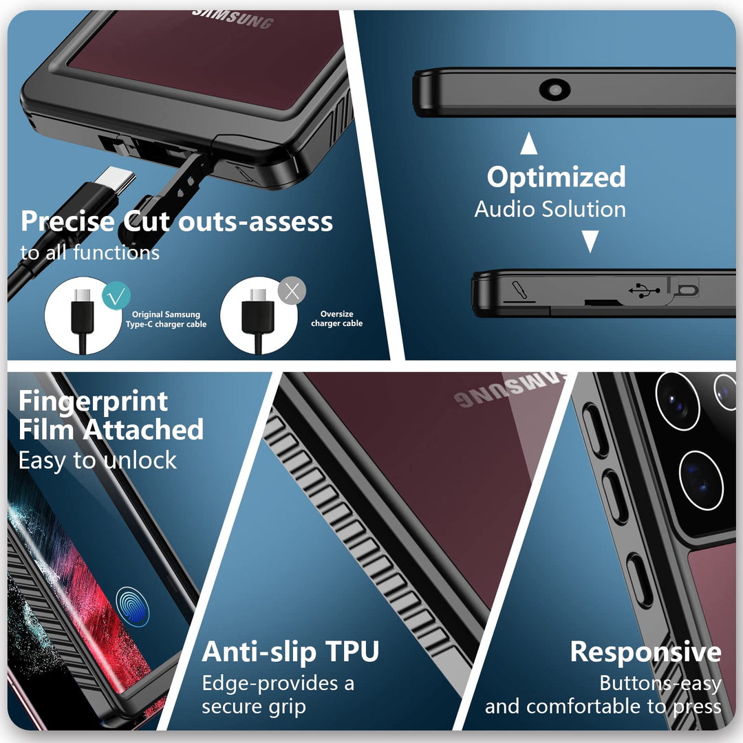 SPIDERCASE Designed for Samsung Galaxy S22 Ultra Case, 