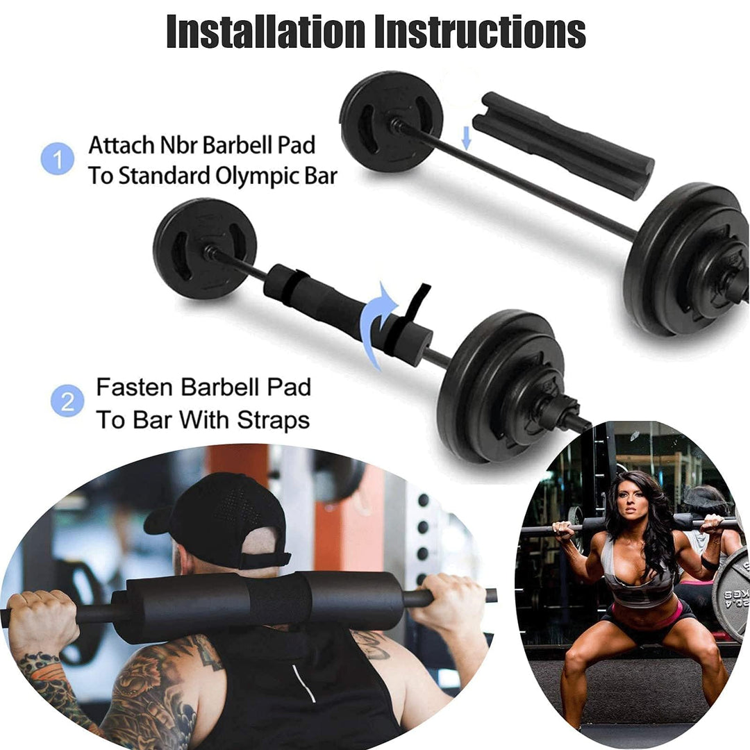 Squat Pad - Foam Barbell Pad for Squats Cushion, Lunges