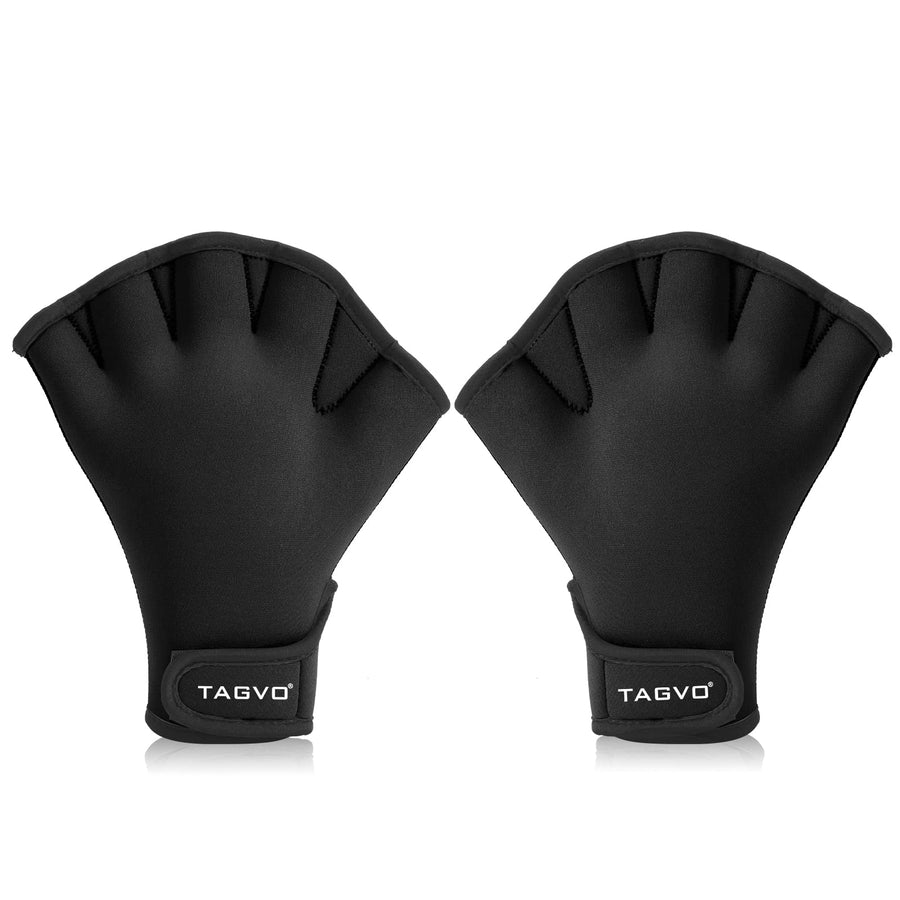 Aquatic Gloves for Helping Upper Body Resistance, Webbed Swim Gloves Well Stitching, No Fading, Sizes for Men Women Adult Children Aquatic Fitness Water Resistance Training