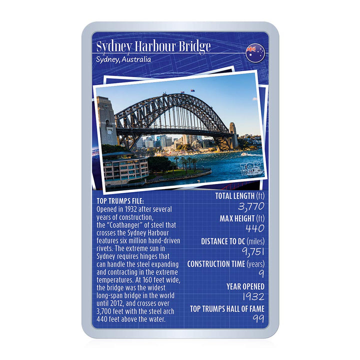 Card Game The Greatest Bridges - Family Games for Kids and Adults - Learning Games - Kids Card Games for 2 Players and More - Kid War Games - Card Wars - for 6 Plus Kids