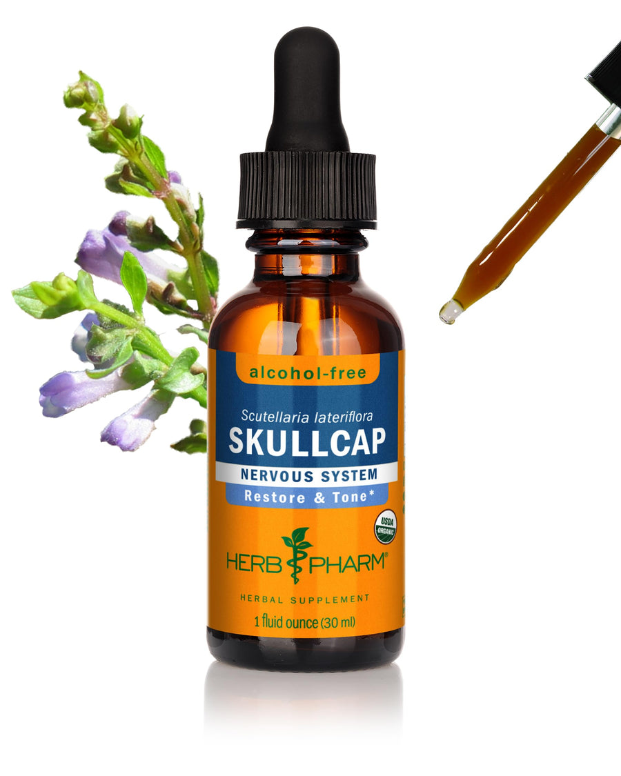 Herb Pharm Certified Organic Skullcap Liquid Extract fo