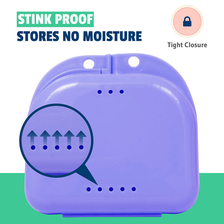 Mrs. Odonto Dental Retainer Case with Vent Holes - Mout