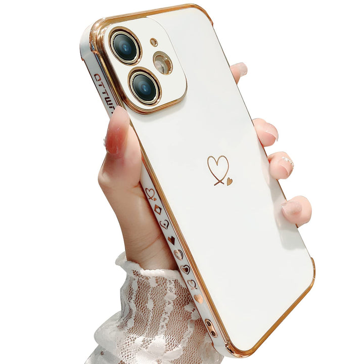 Designed for iPhone 11 Case for Women Soft TPU with 4 Corners Shockproof Protection 11 Phone Case Only, Full Camera Protection iPhone 11 Case (6.1 Inch) White