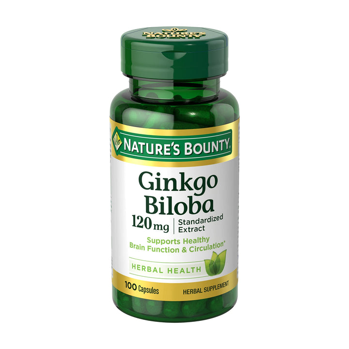 Nature&#39;s Bounty Ginkgo Biloba Capsules 120mg, M