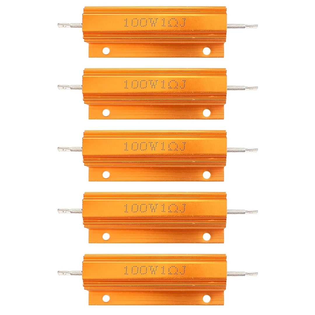 Cermant 5pcs 50W 25 Ohm Luminum Case Wirewound Resistor