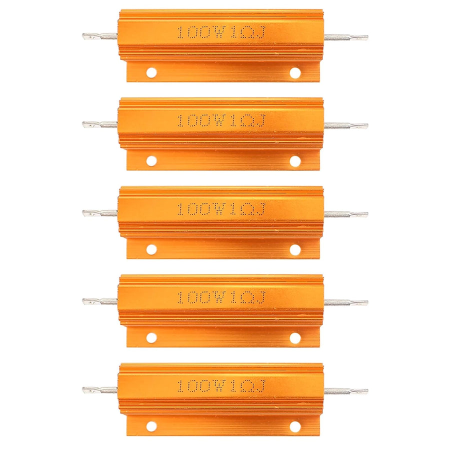 Cermant 5pcs 50W 25 Ohm Luminum Case Wirewound Resistor