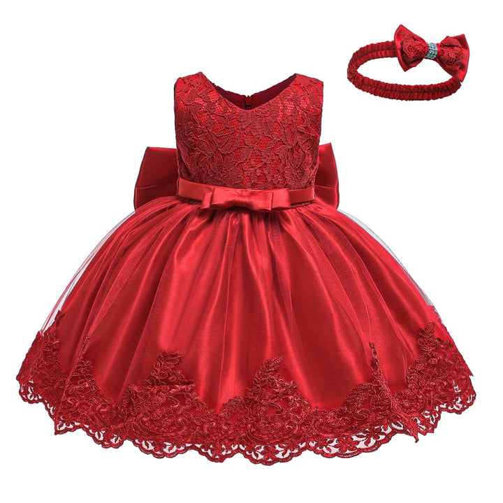 LZH Baby Girls Flower Princess Bowknot Wedding Pageant 