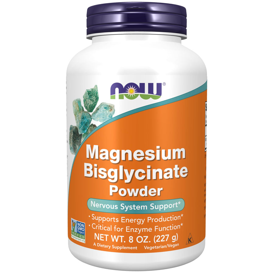 NOW Foods Supplements, Magnesium Bisglycinate Powder, E