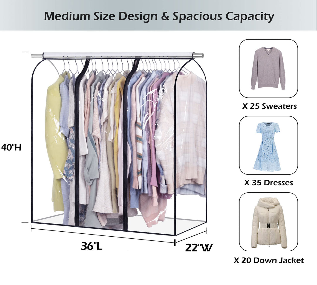 SLEEPING LAMB 40&#39;&#39; Clear Garment Bags f