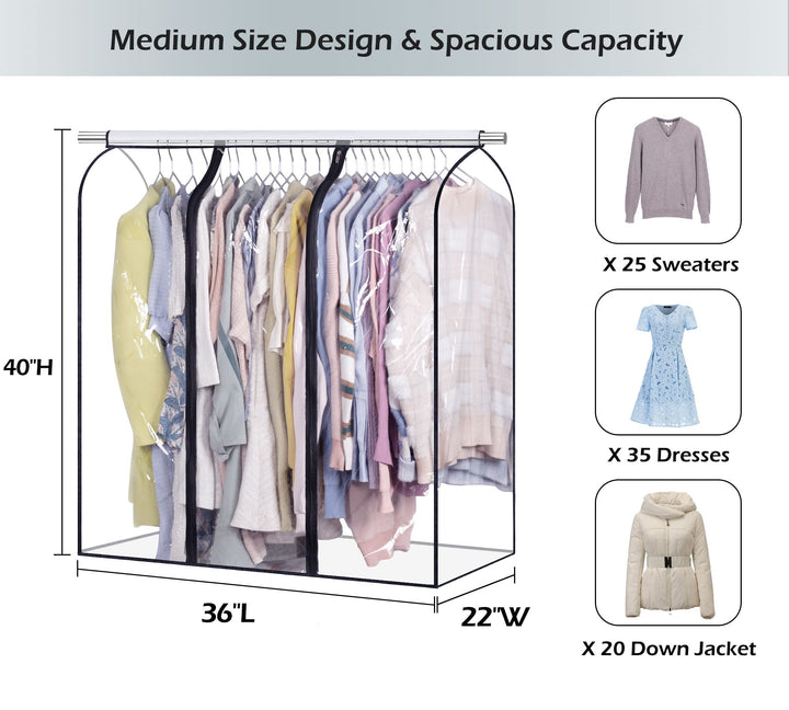SLEEPING LAMB 40&#39;&#39; Clear Garment Bags f
