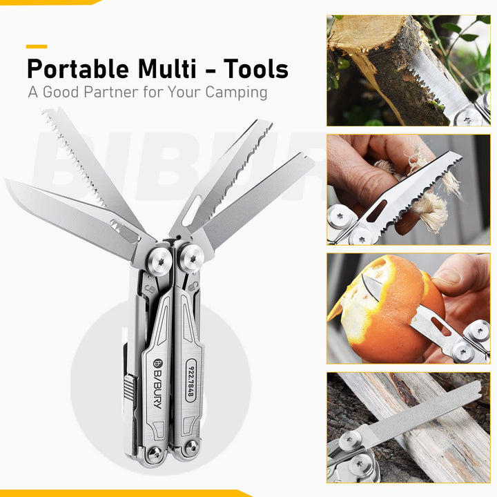 BIBURY Multitool BI2038A, 19-in-1 Stainless Steel Multi