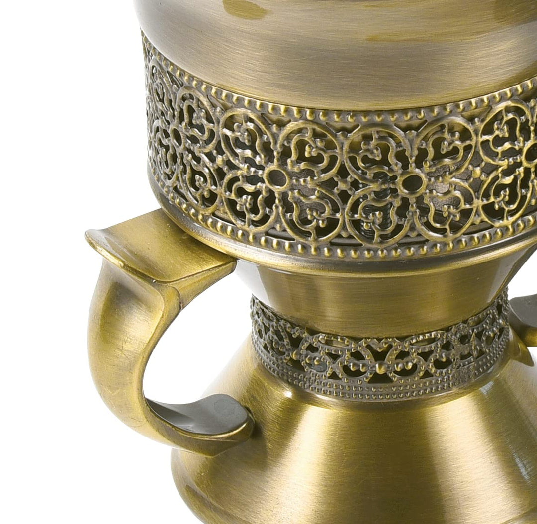 Frankincense Resin Incense Burner, Incense Censer, Bakhoor Burner, Charcoal Incense Burner, Incense Burner with Handle Tongs for Yoga, Spa Aromatherapy