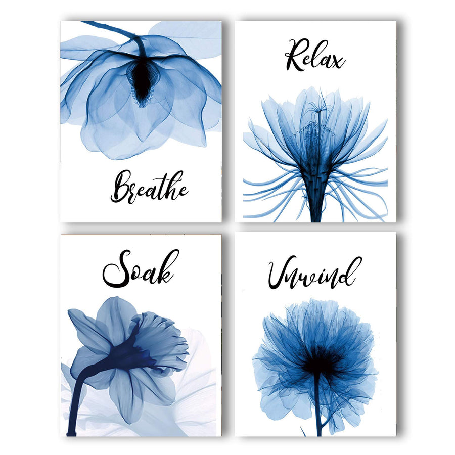 VOUORON Blue Elegant Tulip Relax Soak Unwind Breathe Ba