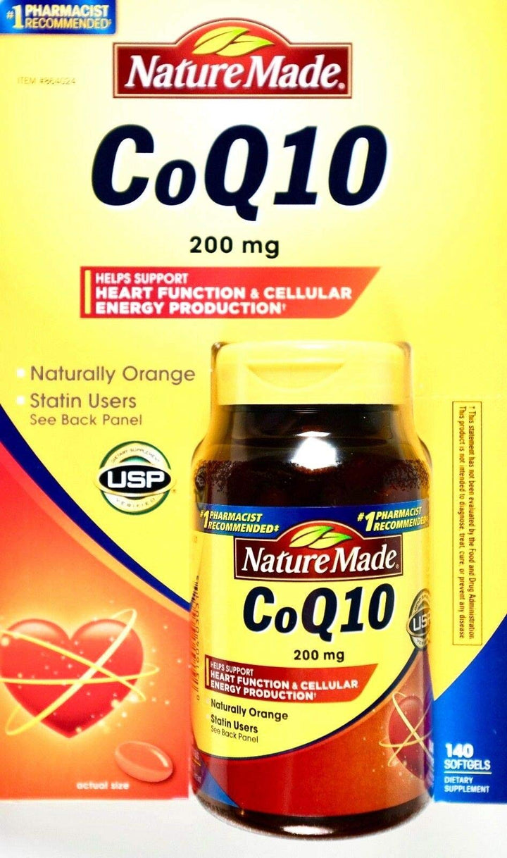 Coq10 200 Mg, Naturally Orange, Value Size,140 Count Softgels
