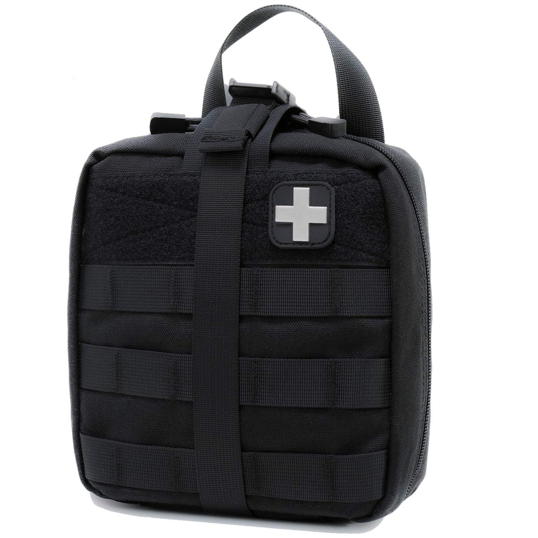 Rip-Away EMT Pouch Molle Pouch Ifak Pouch Medical First Aid Kit Utility Pouch 1000D Nylon (with Medical Supplies)