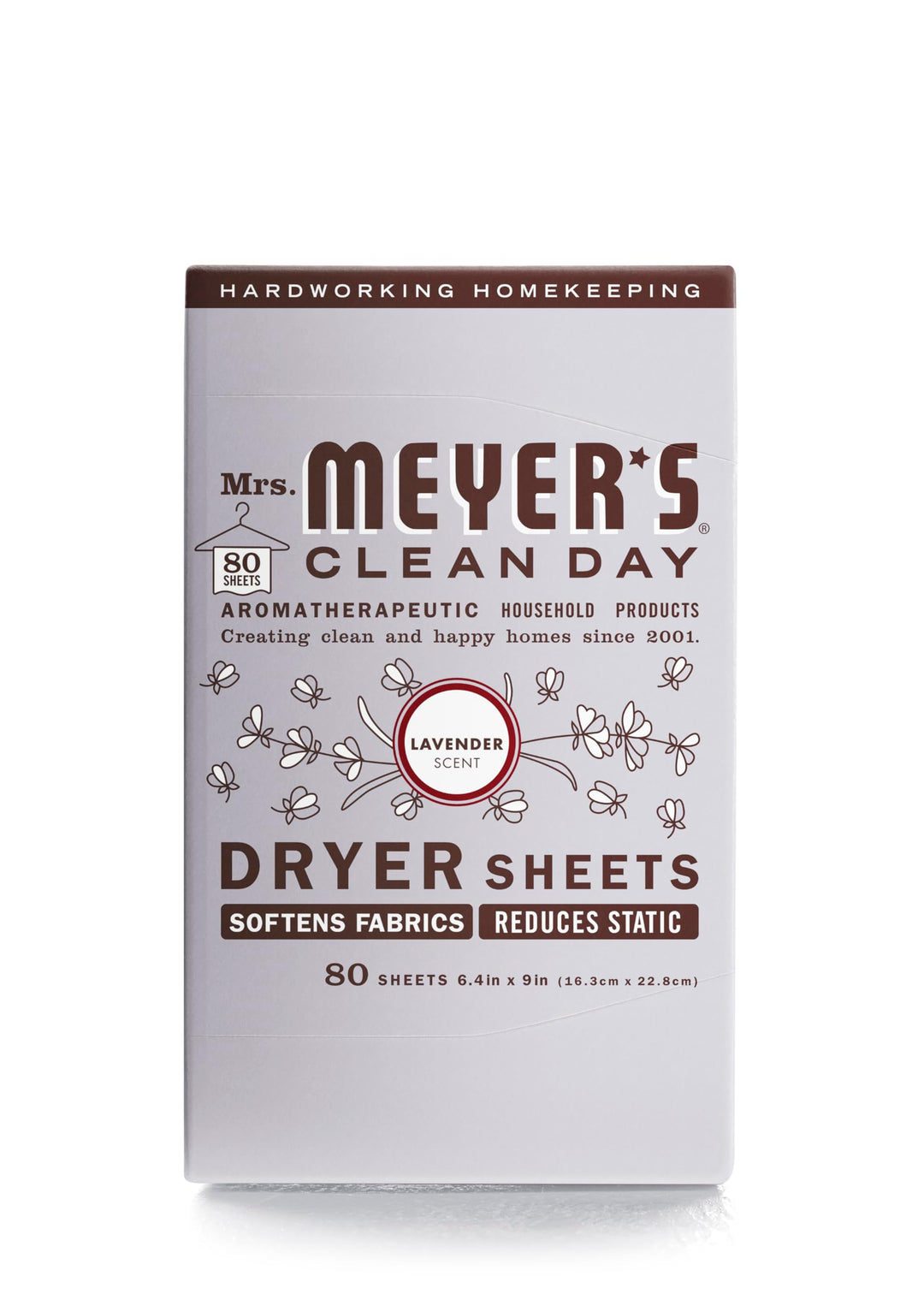 Mrs Meyers Clean Day Dryer Sheets, Lavender 80 CT