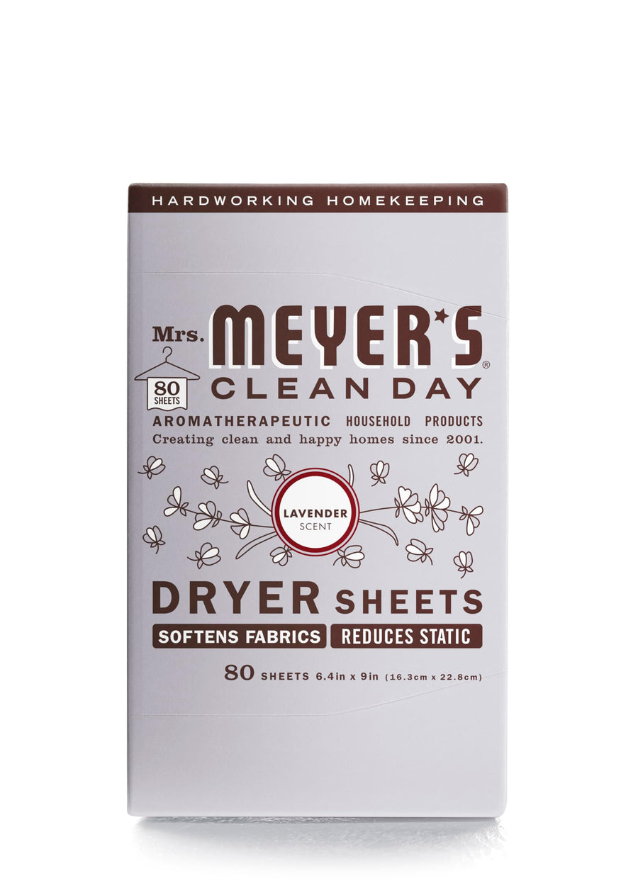Mrs Meyers Clean Day Dryer Sheets, Lavender 80 CT