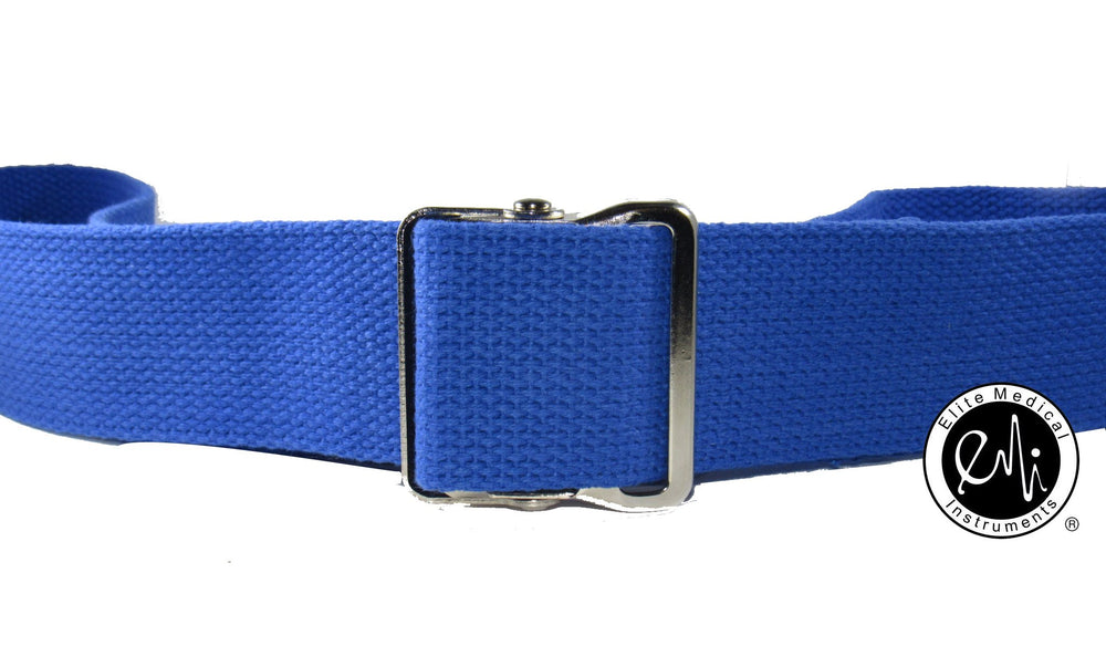 EMI 60 Gait Transfer Belt ROYAL with METAL Buckle 100% 