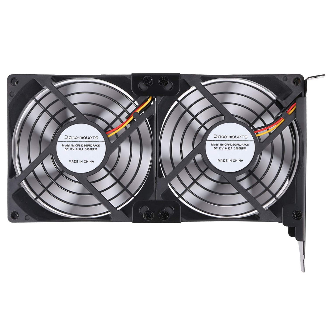 PCI Slot Fan Dual 90mm 92mm GPU Cooler Graphic Card Fans for Video Card VGA Cooler Compatible with DIY Mining Rig Set Up GTX960 Nvidia k80 RX580 590 RTX 2060 2070 2080 EVGA 2080ti 1050ti AMD R9 280