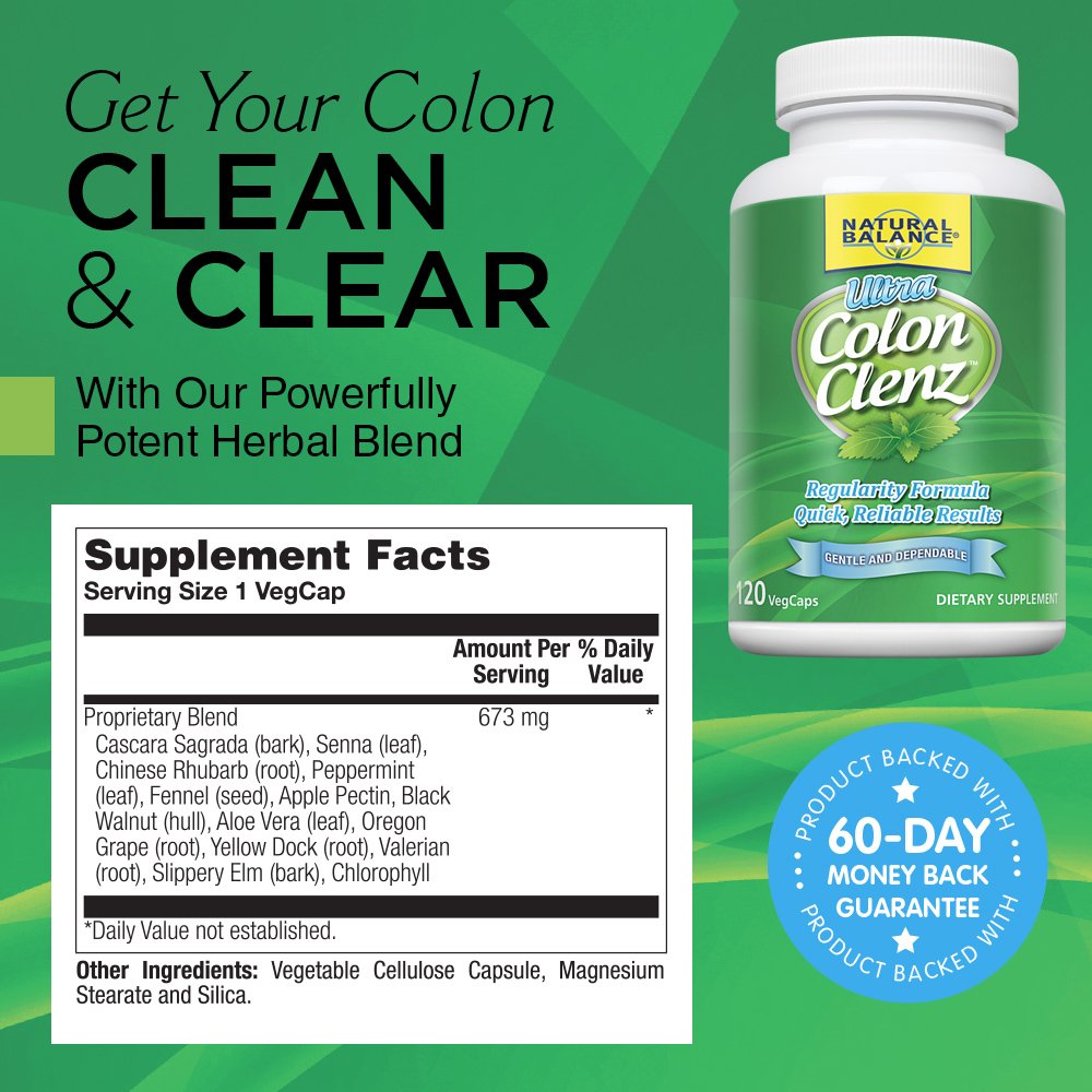 Ultra Colon Clenz, 120 Vegetarian Capsules