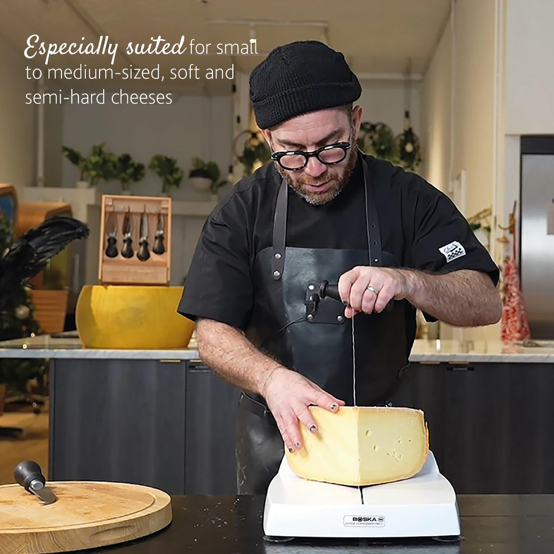 Cheese Commander Pro Cutting Wires - 6 Set Cheese Slicer Cutter Wires for Easy Fast Cutting Hard or Semi Hard Block Cheese - Stainless Steel Kitchen Cooking Tool - Durable Wires Adjustable Thickness