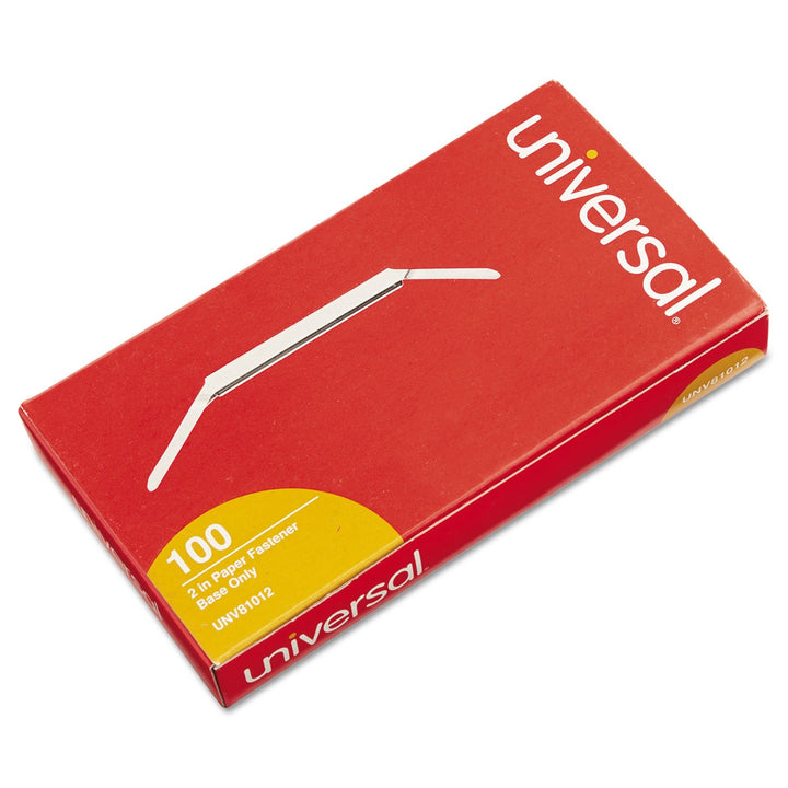 Universal 81012 Prong Base for Paper File Fasteners, Two Inch Capacity (Box of 100)