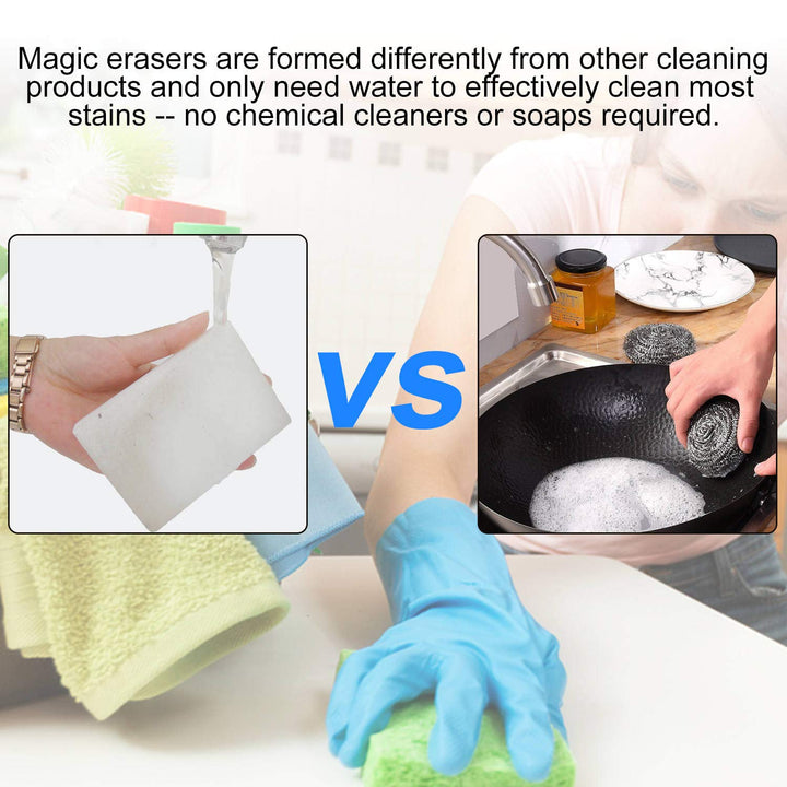 CertBuy 50 Pack Extra Thick Magic Sponge Eraser Cleanin